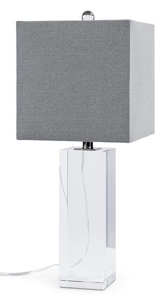 Crystal Block Table Lamp | Regina Andrew | Unique Table Lamps | Small Business | Jasper GA 