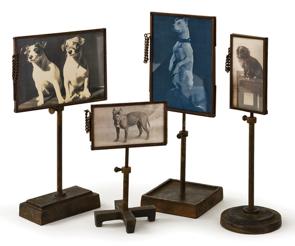 Vintage Metal Photo Holders, Set of 4 - the-lamp-shop.com